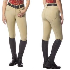 Kerrits Large Arena K-Pro Knee Patch Breech Breeches‎ Pants Khaki